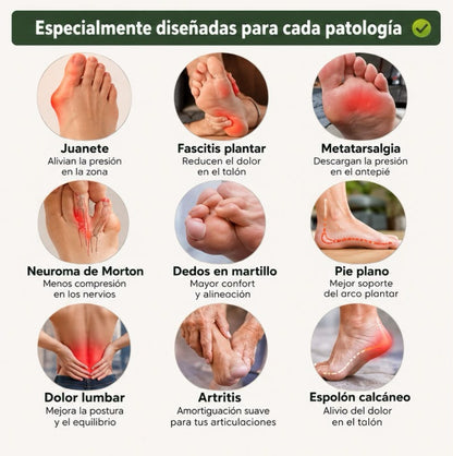 Tressia - Sandalias Ortopédicas de Cuero para Mujer