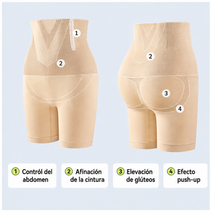 Vientre plano y glúteos tonificados en 10 segundos — invisibles bajo la ropa