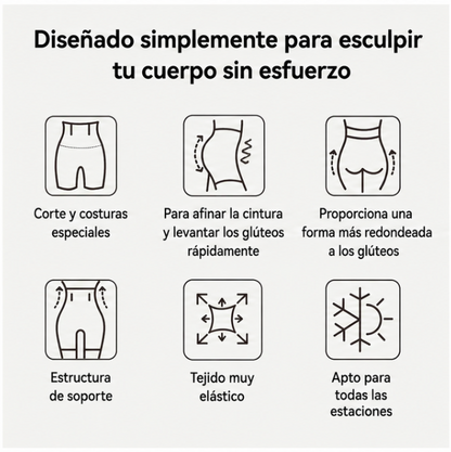 Vientre plano y glúteos tonificados en 10 segundos — invisibles bajo la ropa