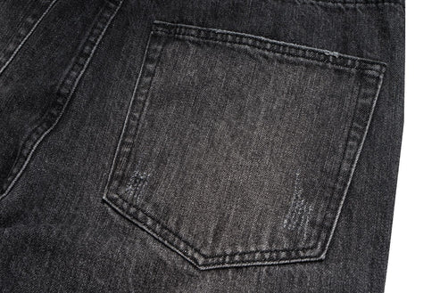 Washed Black Flare Jeans