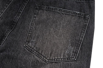 Washed Black Flare Jeans